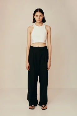 Best ESSE CROP TANK TOP Ivory