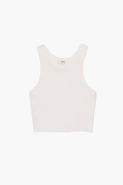 Flash Sale AGOLDE CROPPED BAILEY TANK White