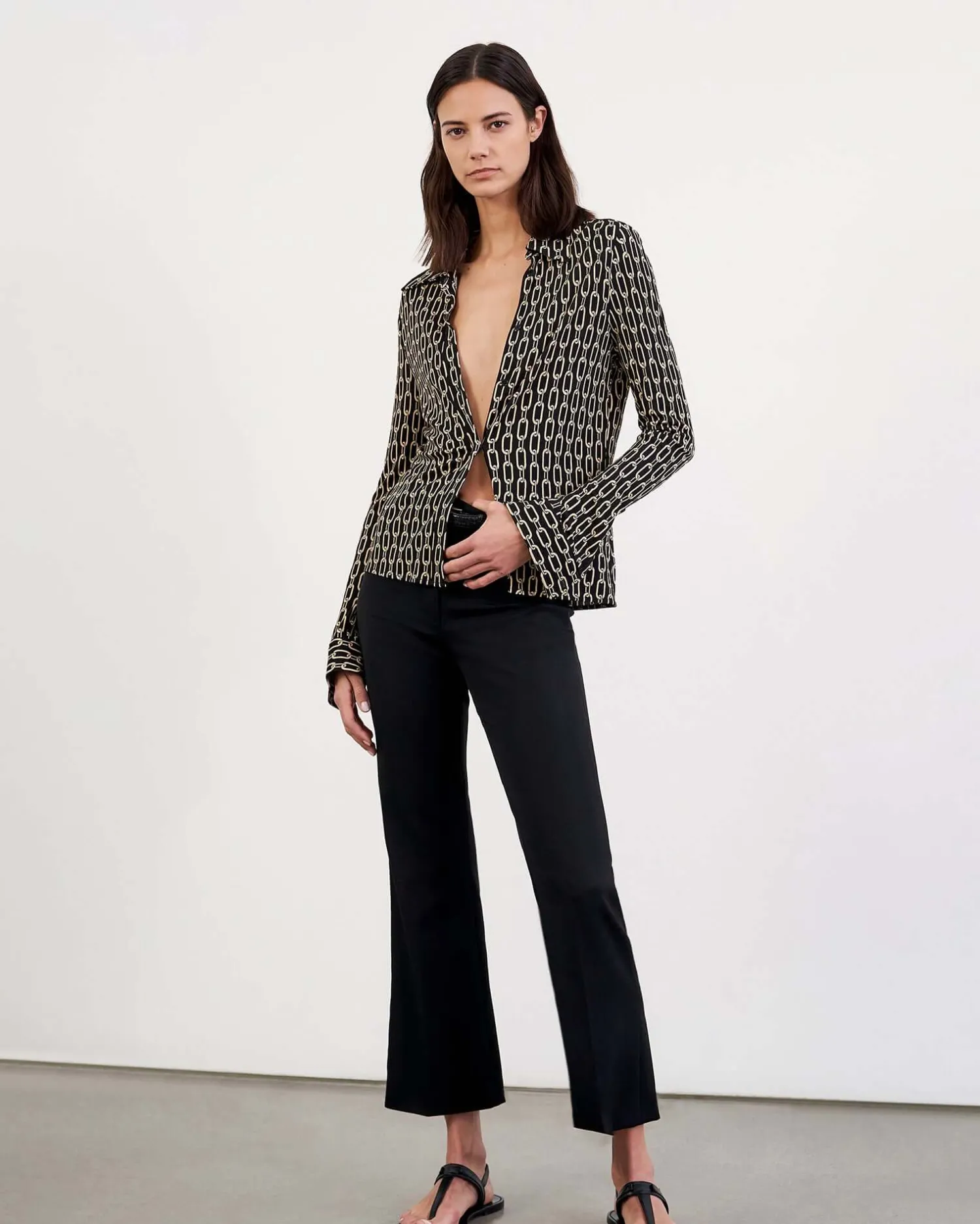 Store NILI LOTAN CROPPED CORETTE PANT Black