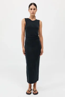 Sale ST. AGNI CUPRO JERSEY DRAPE DRESS