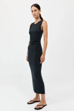 Sale ST. AGNI CUPRO JERSEY DRAPE DRESS
