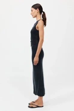 Sale ST. AGNI CUPRO JERSEY DRAPE DRESS