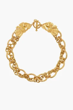 Sale ALÉMAIS CURIO FISH FOB CHAIN NECKLACE Gold