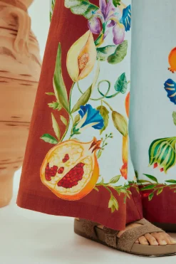 Hot ALÉMAIS DAHLIA FLORAL LINEN PANT