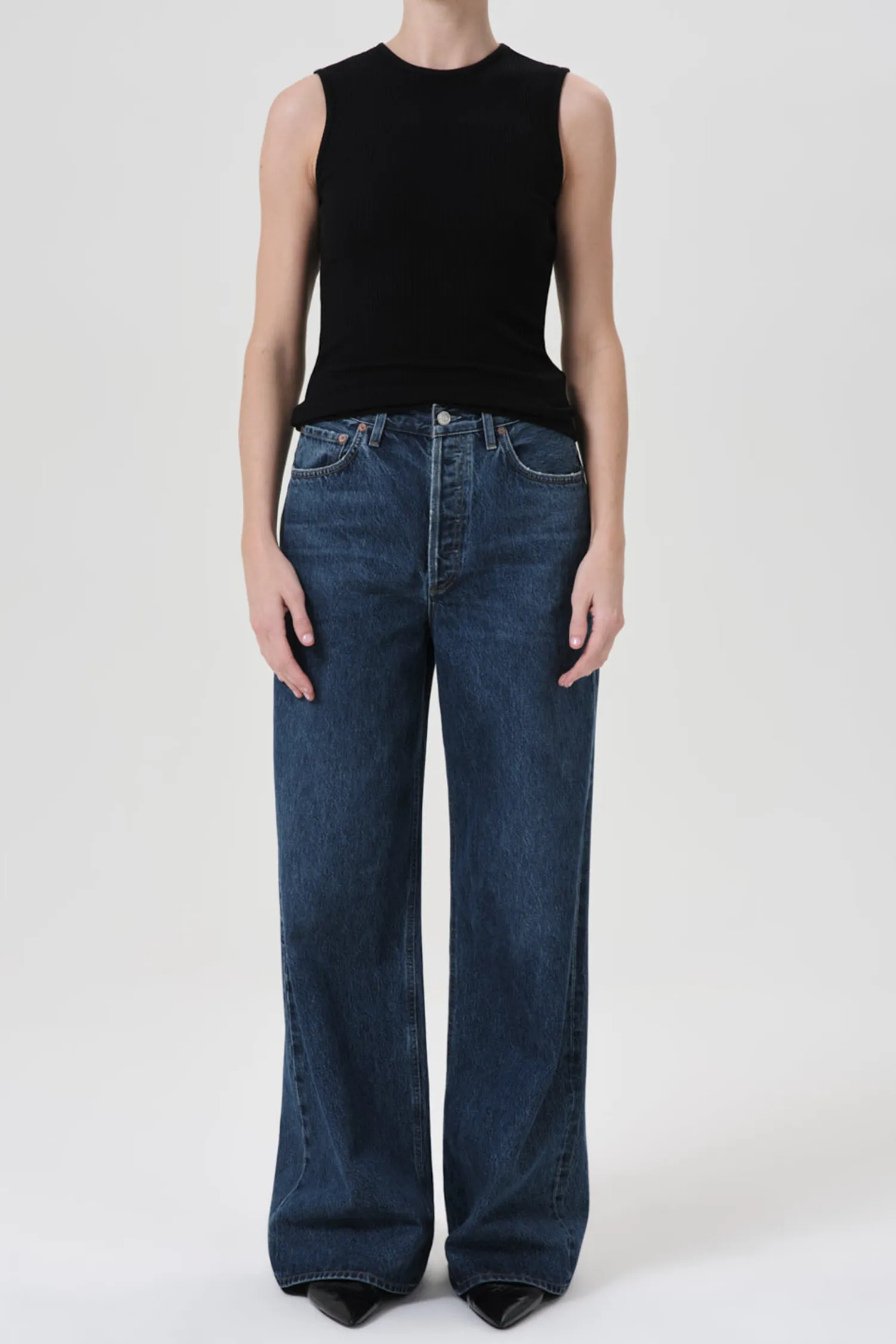 Cheap AGOLDE DAME JEAN NO CUFF