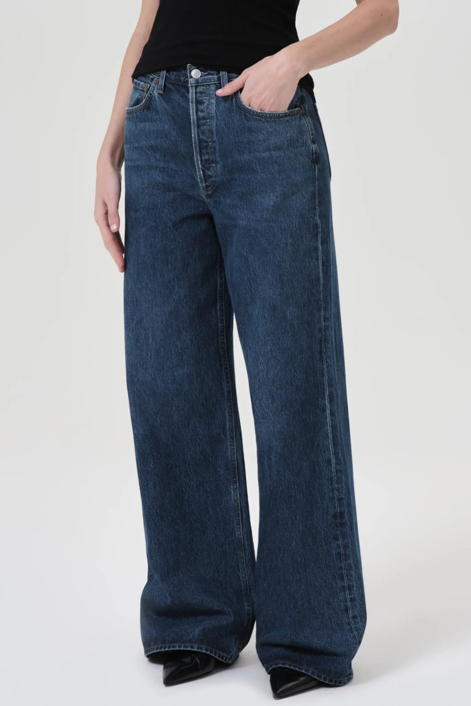 Cheap AGOLDE DAME JEAN NO CUFF
