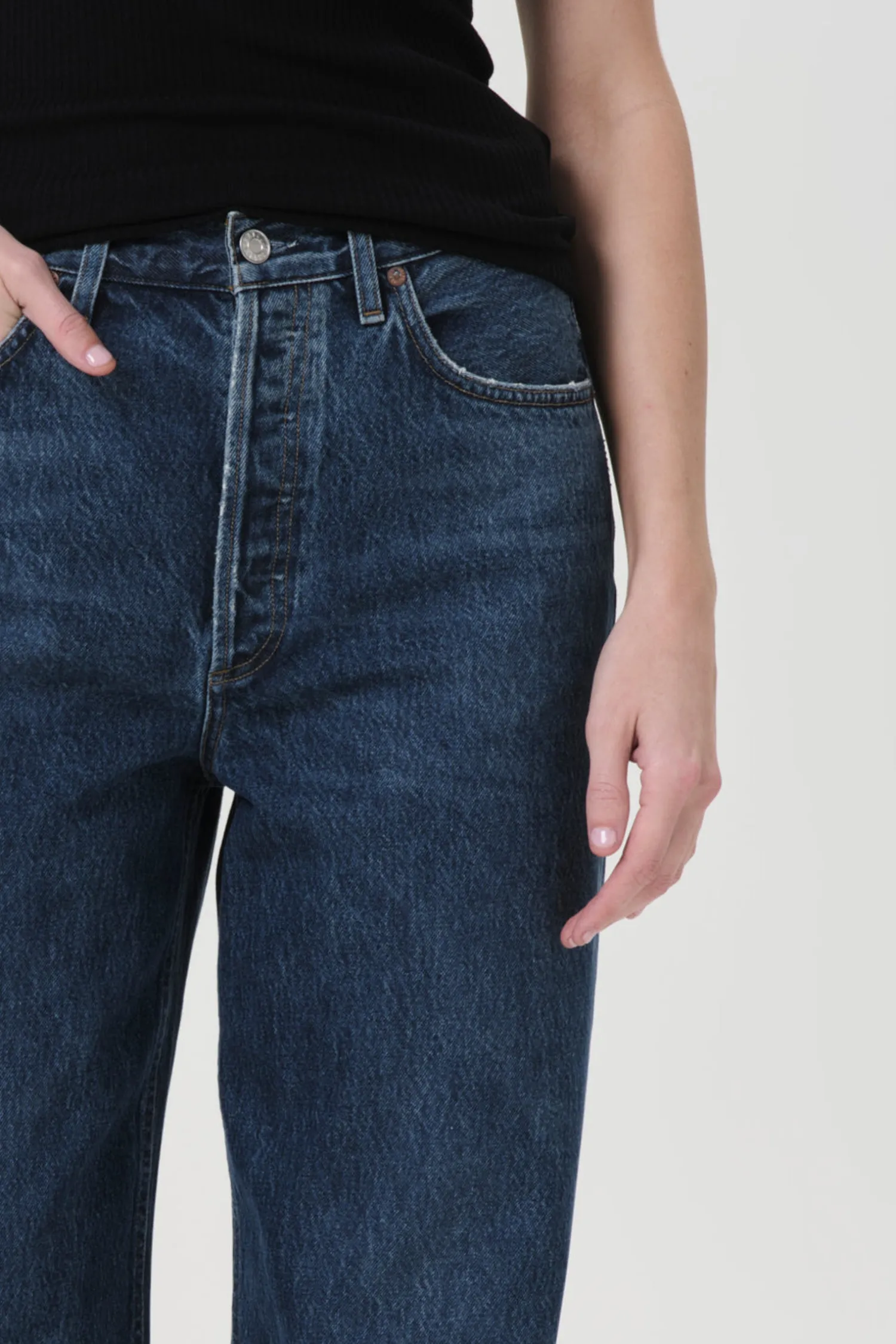 Cheap AGOLDE DAME JEAN NO CUFF
