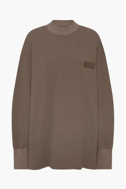 Fashion THE ATTICO DARK BROWN T-SHIRT DarkBrown