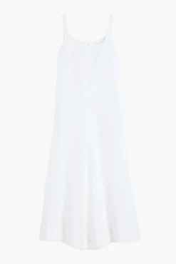 Best Sale BONDI BORN DELPHI ORGANIC LINEN FLARED MAXI DRESS White