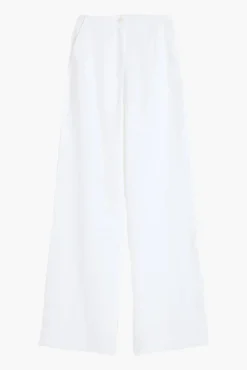 Outlet BONDI BORN DELPHI ORGANIC LINEN TAILORED PANT White