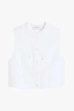 Best BONDI BORN DELPHI ORGANIC LINEN UTILITY TOP White