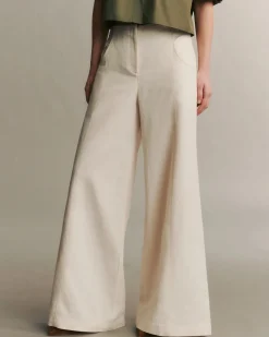 Hot TWP DEMIE PANT IN LINEN COTTON FrenchButter