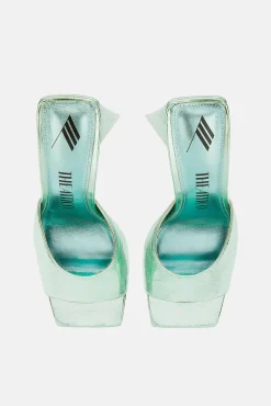 Shop THE ATTICO DEVON MULE Aquamarine