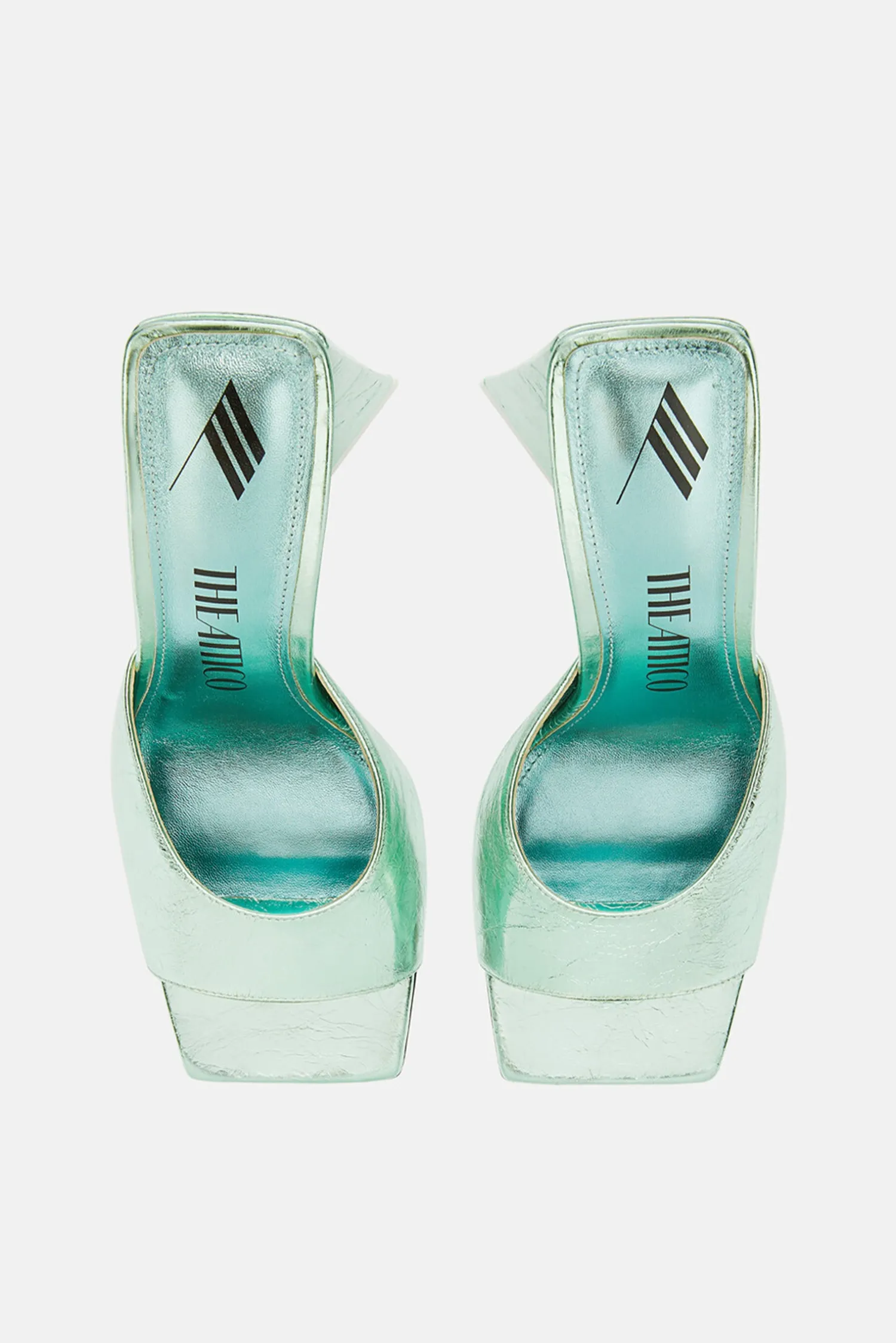Shop THE ATTICO DEVON MULE Aquamarine