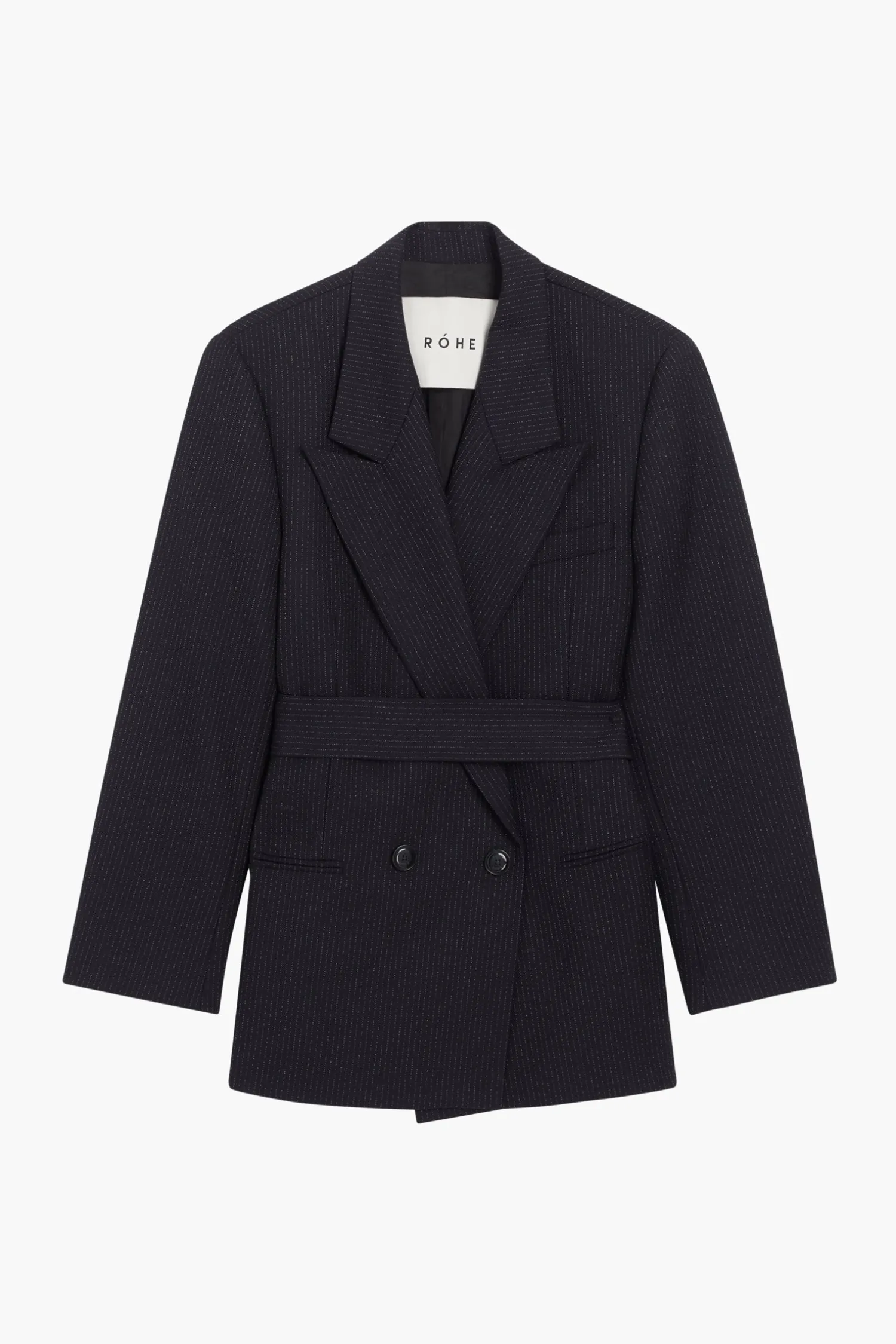New RÓHE DOUBLE BREASTED PINSTRIPE BLAZER