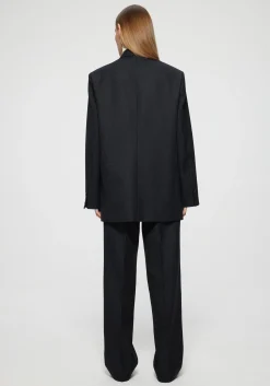 New RÓHE DOUBLE BREASTED PINSTRIPE BLAZER