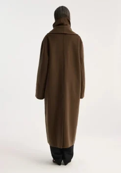 Outlet RÓHE DOUBLE-FACED WOOL SCARF COAT