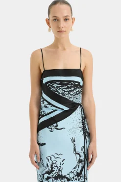Shop SIR DREAMWOOD SCARF MIDI DRESS BriseSoleil