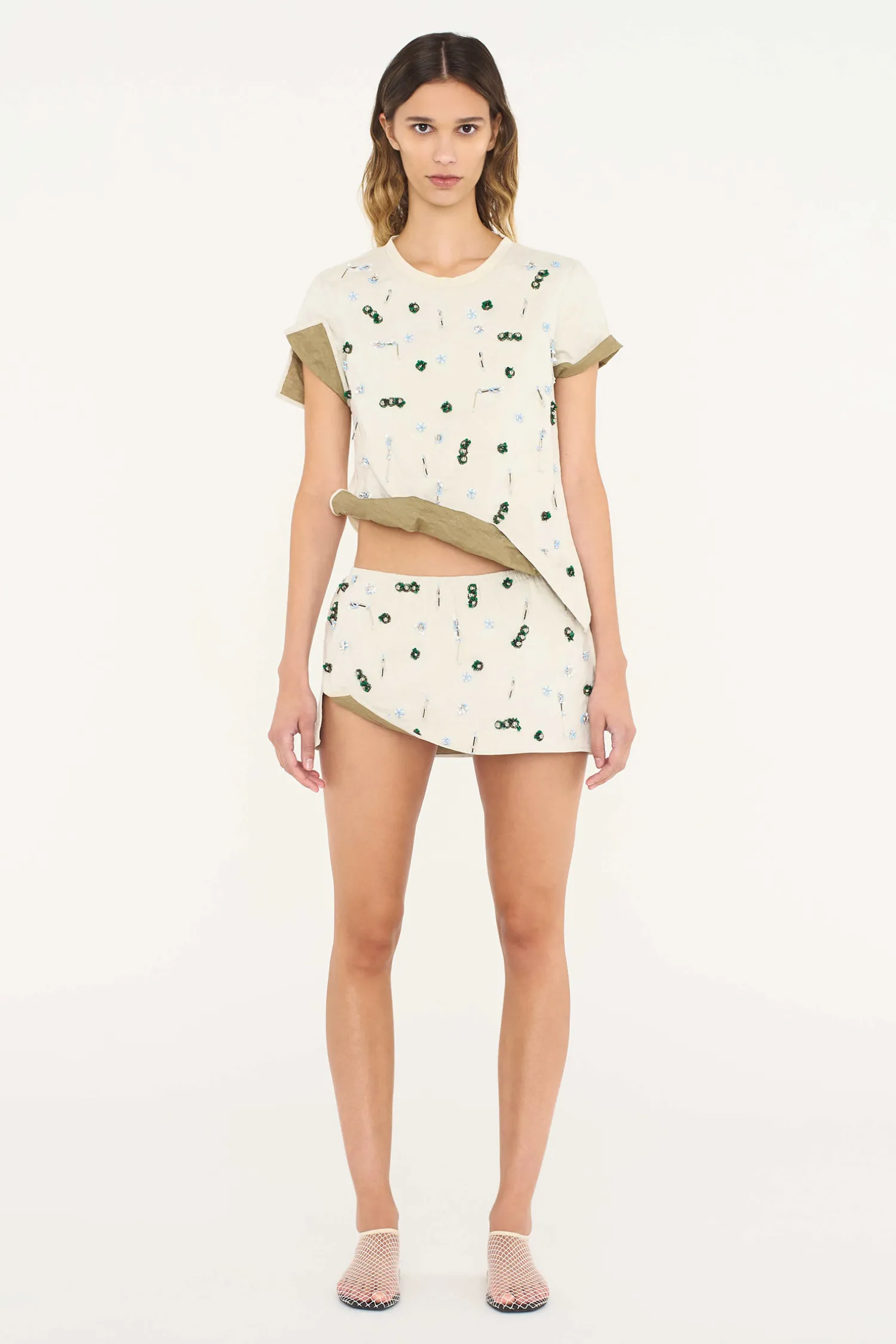 Discount CHRISTOPHER ESBER EMBLA BEADED CRUSHED TEE