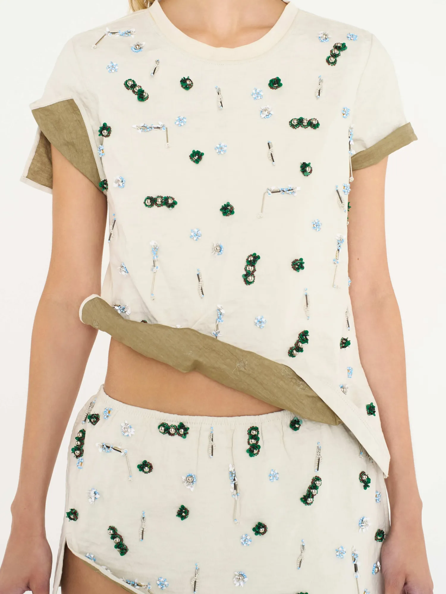 Discount CHRISTOPHER ESBER EMBLA BEADED CRUSHED TEE