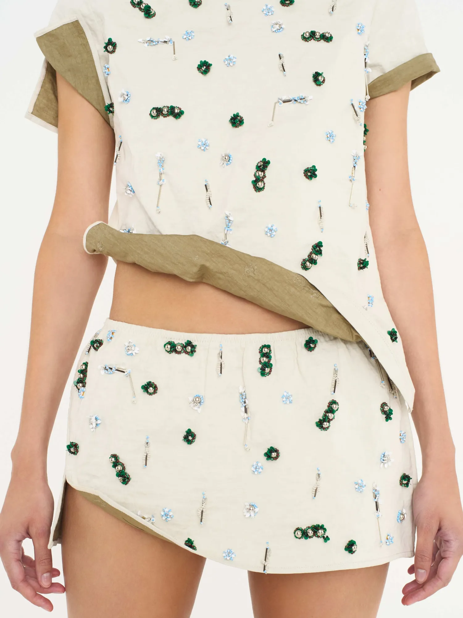 Discount CHRISTOPHER ESBER EMBLA BEADED CRUSHED TEE