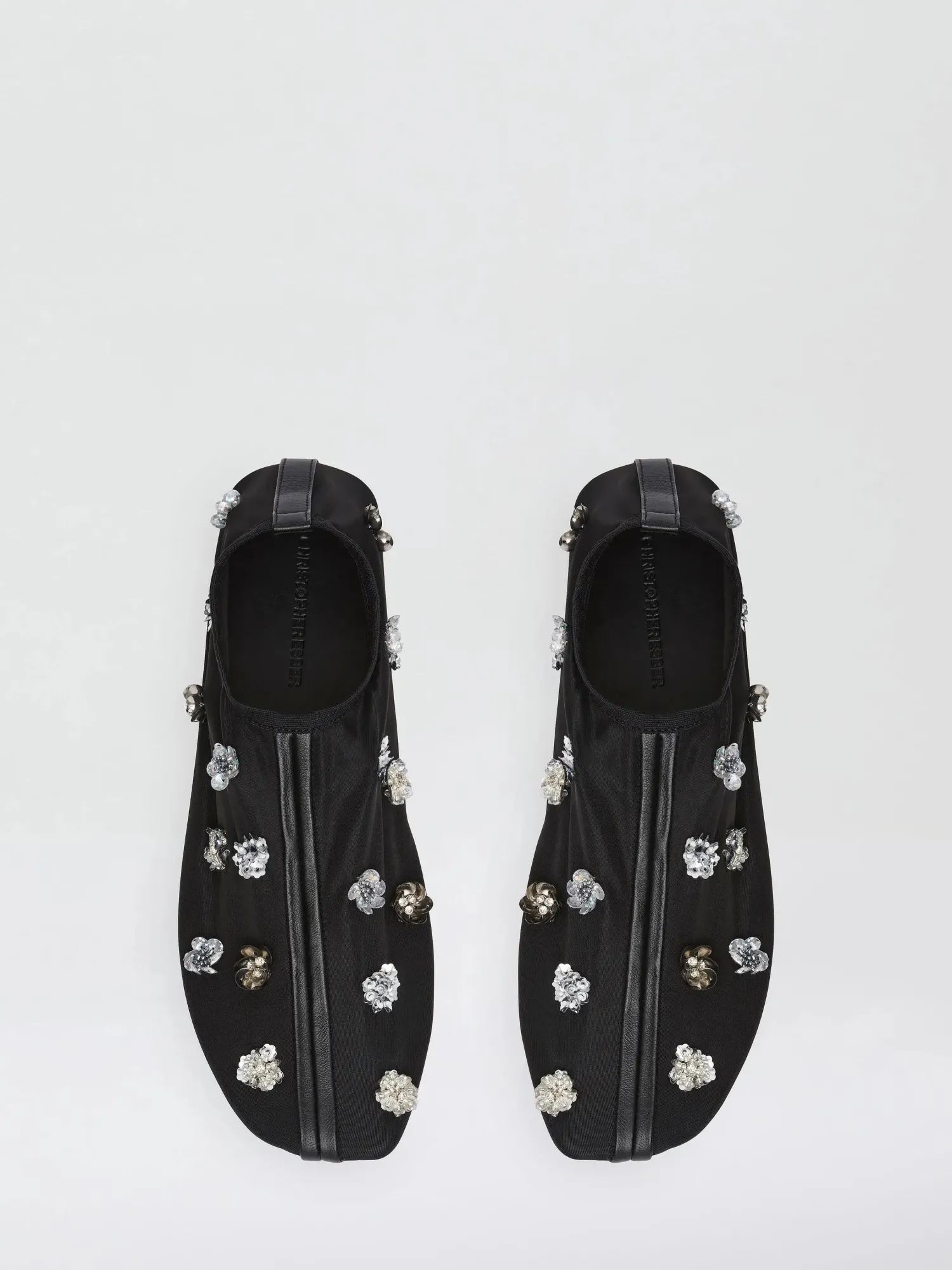 Best CHRISTOPHER ESBER EMBLA BEADED MESH FLAT BlackMulti