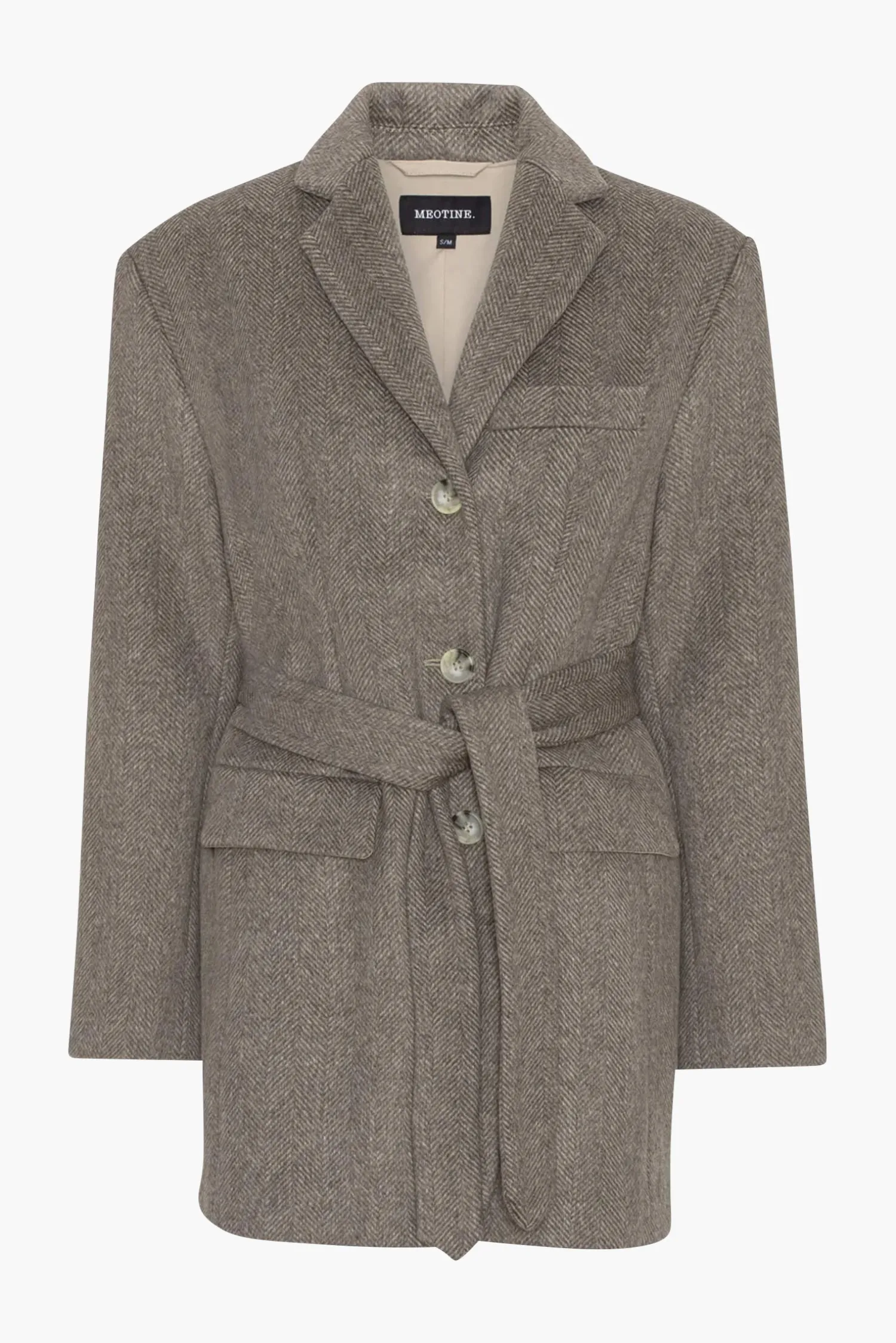 Cheap MEOTINE EMILY BLAZER JACKET Beige/Brown