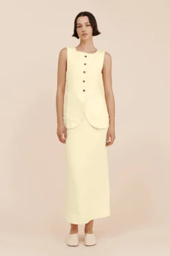 Flash Sale POSSE EMMA PENCIL SKIRT ButterYellow