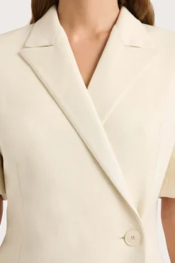 Cheap FAITHFULL THE BRAND ENNA SHORT SLEEVE BLAZER Beige
