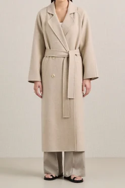 New A.EMERY EVANS COAT AlmondMelange