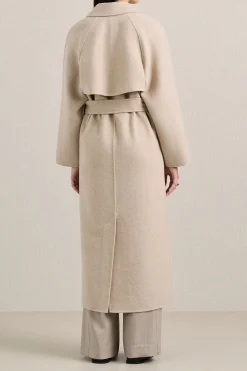 New A.EMERY EVANS COAT AlmondMelange