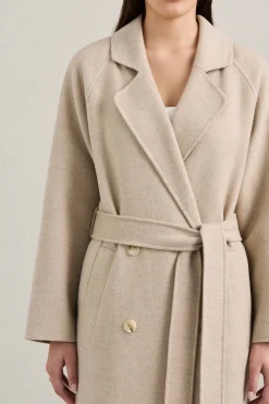 New A.EMERY EVANS COAT AlmondMelange