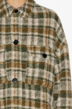 Flash Sale ISABEL MARANT ÉTOILE FONTIZI COAT Khaki/Ecru