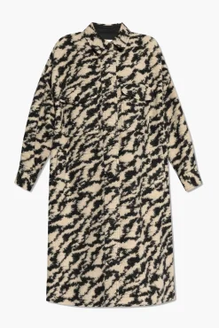 Store ISABEL MARANT ÉTOILE FONTIZI COAT Black/Beige