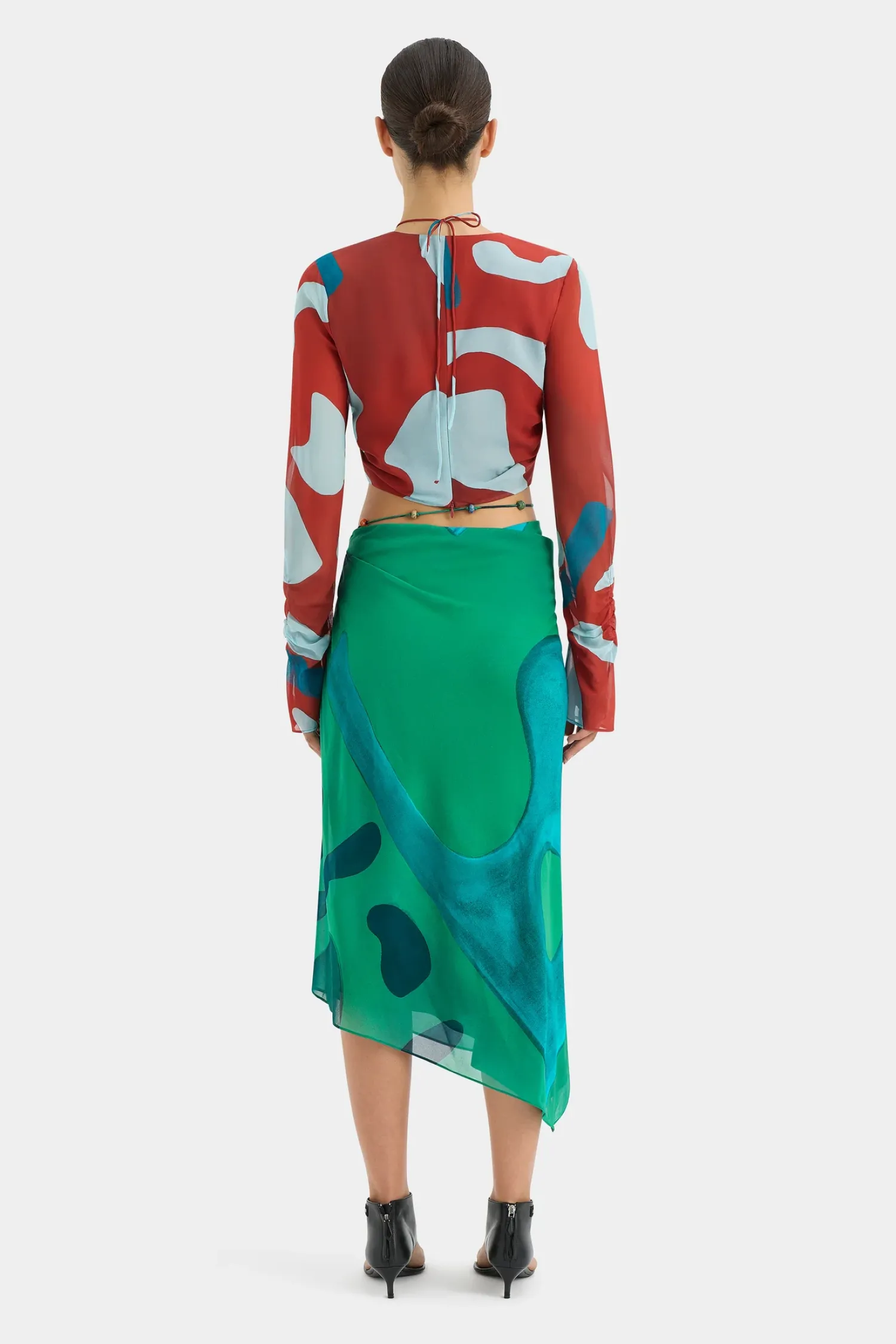 Shop SIR FRANKIE GATHERED SLEEVE TOP RubyReflection