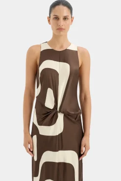 Outlet SIR FREDDIE TWIST MIDI DRESS PosterPrint