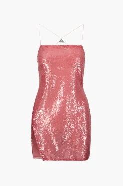 Best Sale THE ATTICO FUJIKO MINI DRESS Lightpink