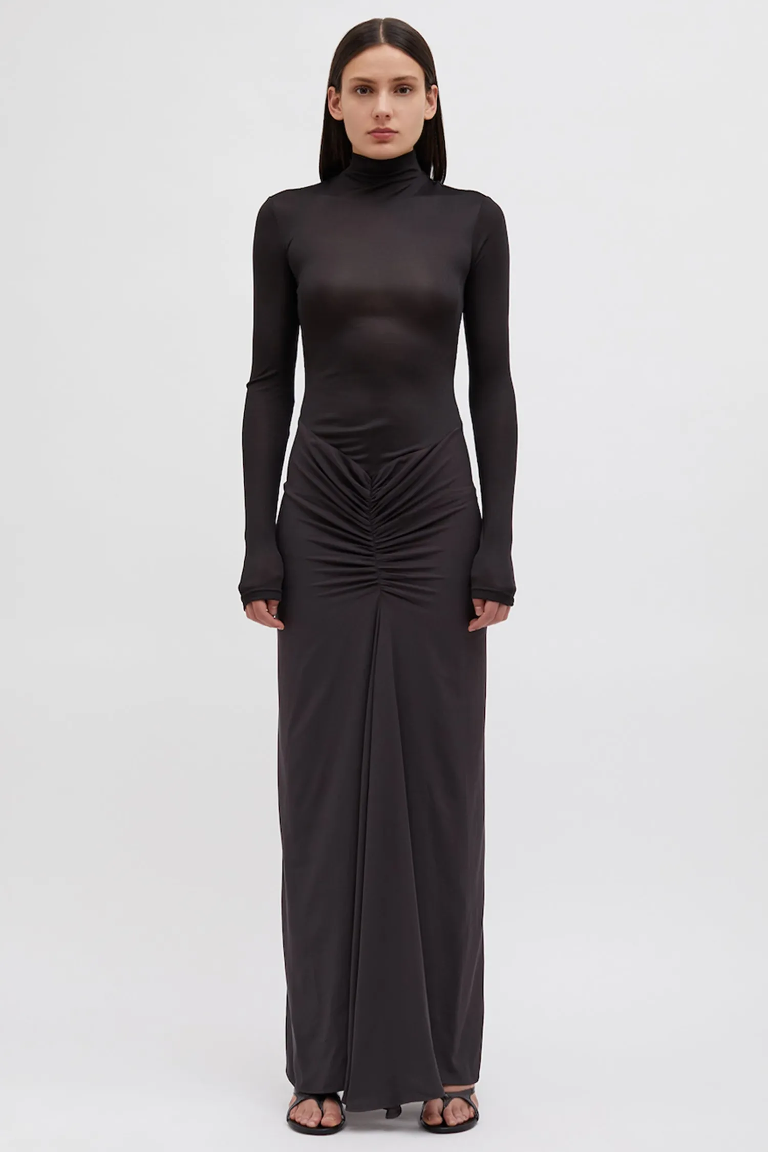 Outlet CHRISTOPHER ESBER FUSION L/S GATHERED DRESS Jet