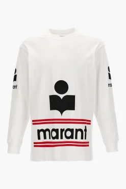 Outlet ISABEL MARANT ÉTOILE GIANNI TEE SHIRT White