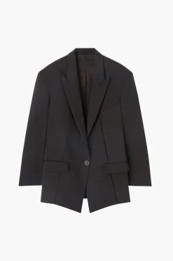 Clearance THE ATTICO GLEN SHORT COAT Black
