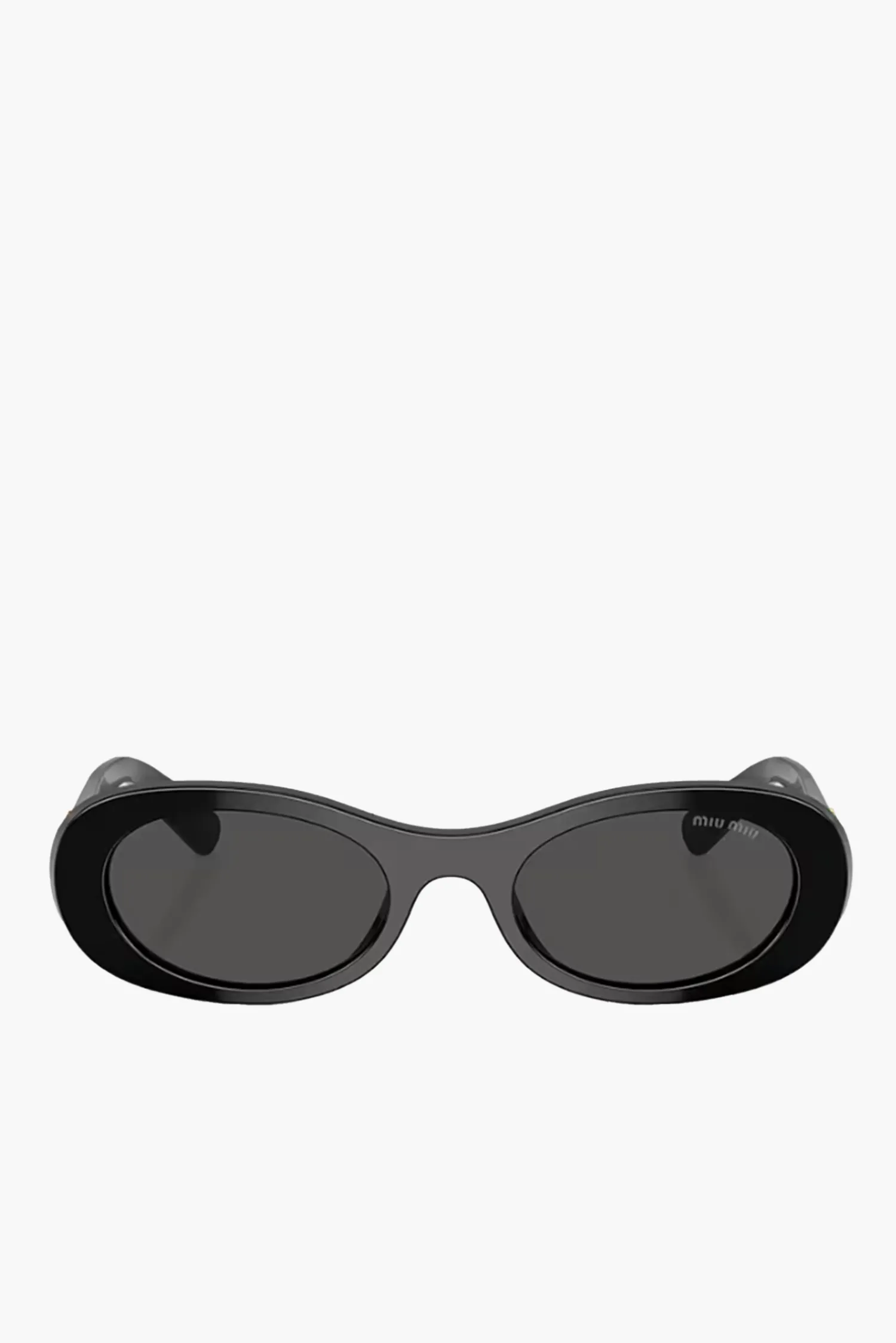 Online MIU MIU GLIMPSE OVAL SUNGLASSES Black
