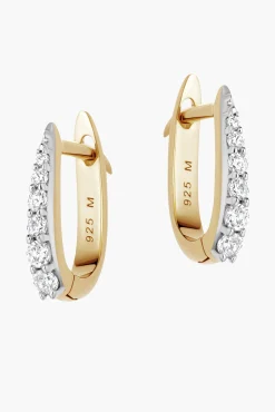 Discount MISSOMA GOLD PAVE CLAW HUGGIES
