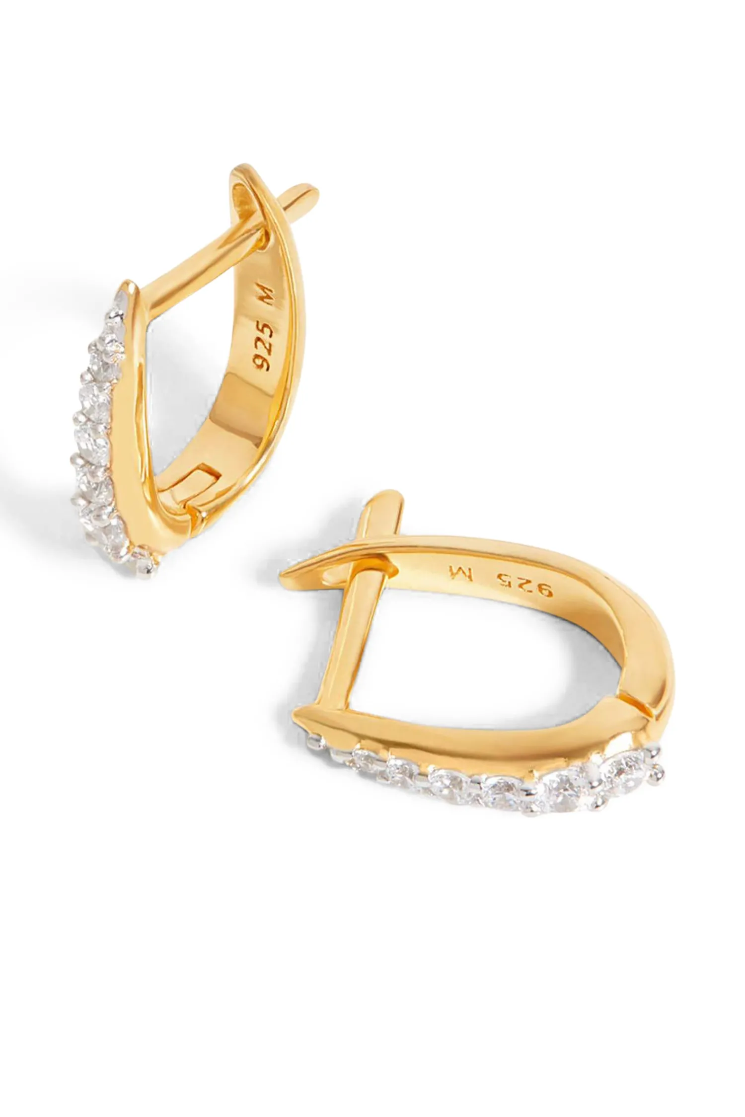 Discount MISSOMA GOLD PAVE CLAW HUGGIES