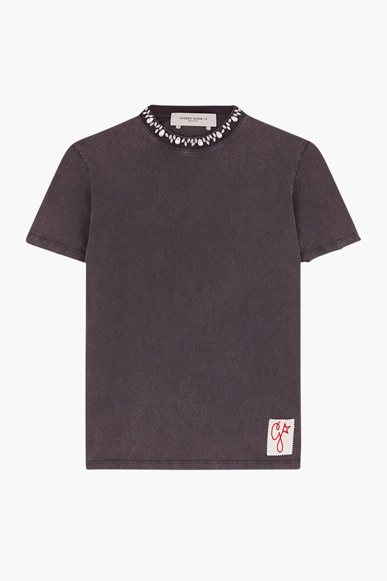 Sale GOLDEN GOOSE GOLDEN W'S REGULAR T-SHIRT AnthraciteGrey