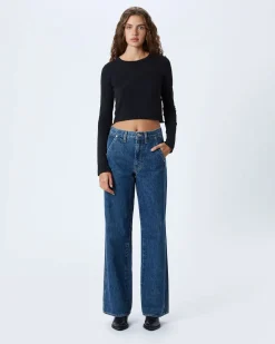 Cheap SLVRLAKE GRACE DBL SEAM JEAN