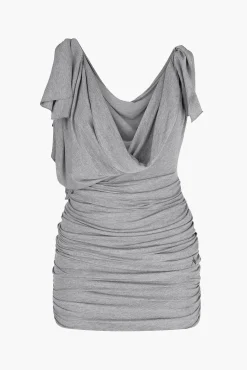 New THE ATTICO MINI DRESS Grey