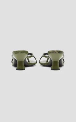 Outlet CHRISTOPHER ESBER HARLOWE TEXTURED MULE Verde