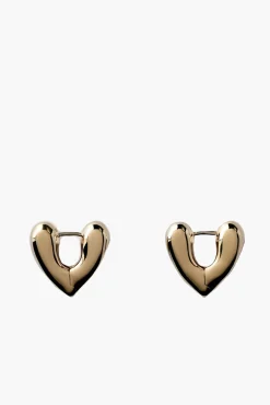Shop ANNIKA INEZ HEART HOOPS - SMALL