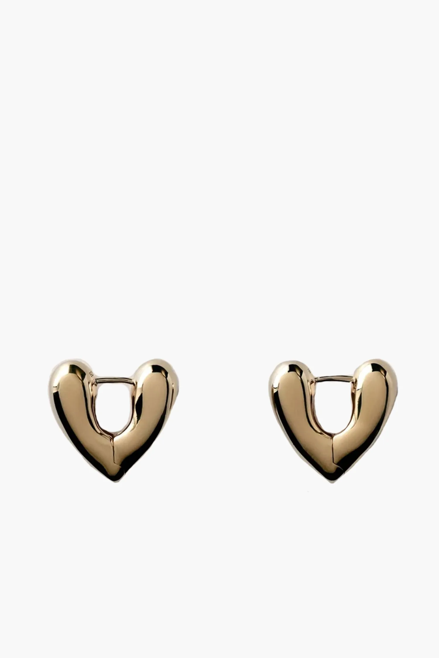 Shop ANNIKA INEZ HEART HOOPS - SMALL