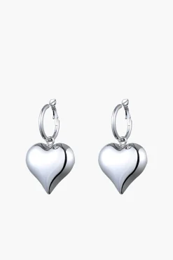 Shop ANNA ROSSI HEART HOOPS LARGE